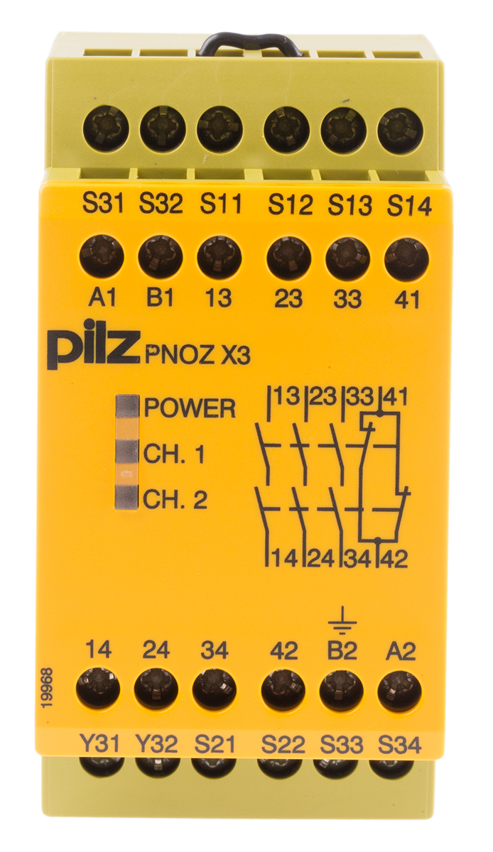 Pilz Pnoz X Pnoz X Emergency Stop Safety Relay V Ac Dc