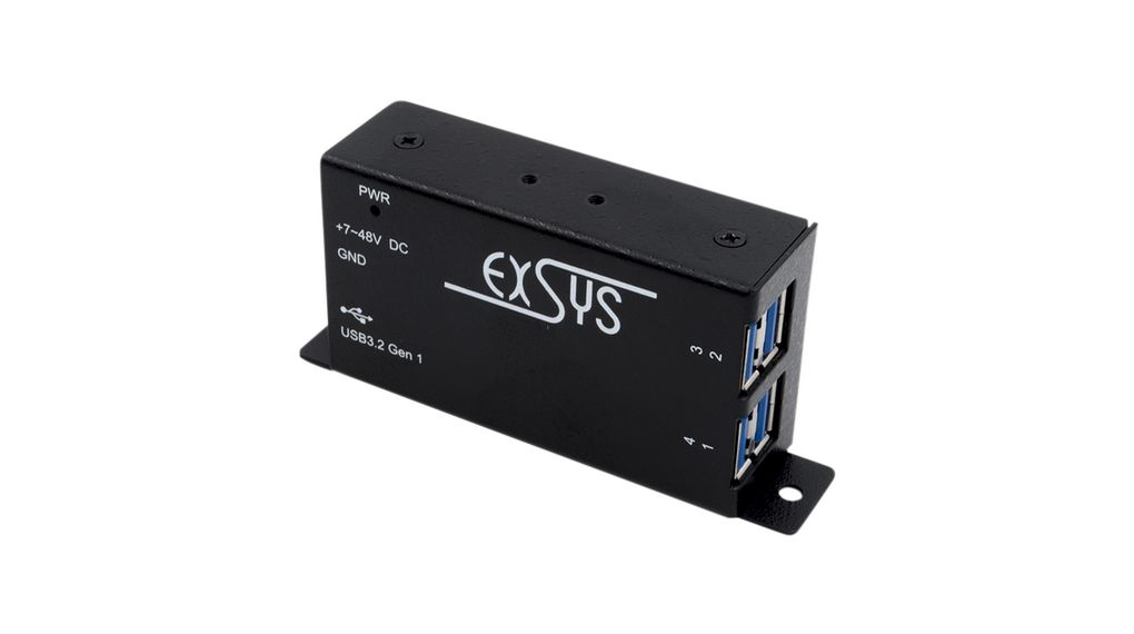 EX 1181HMS Exsys 4 Port USB 3 0 USB A USB B Hub USB Bus Powered 81