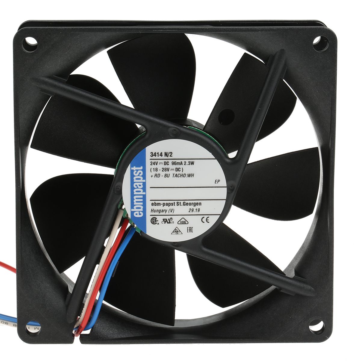 N Ventilador Axial Ebm Papst N De X X Mm V Dc