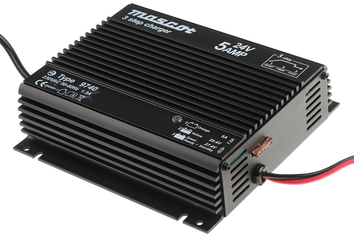 9740000054 Cargador de batería de plomo ácido salida 24V 5A 120W