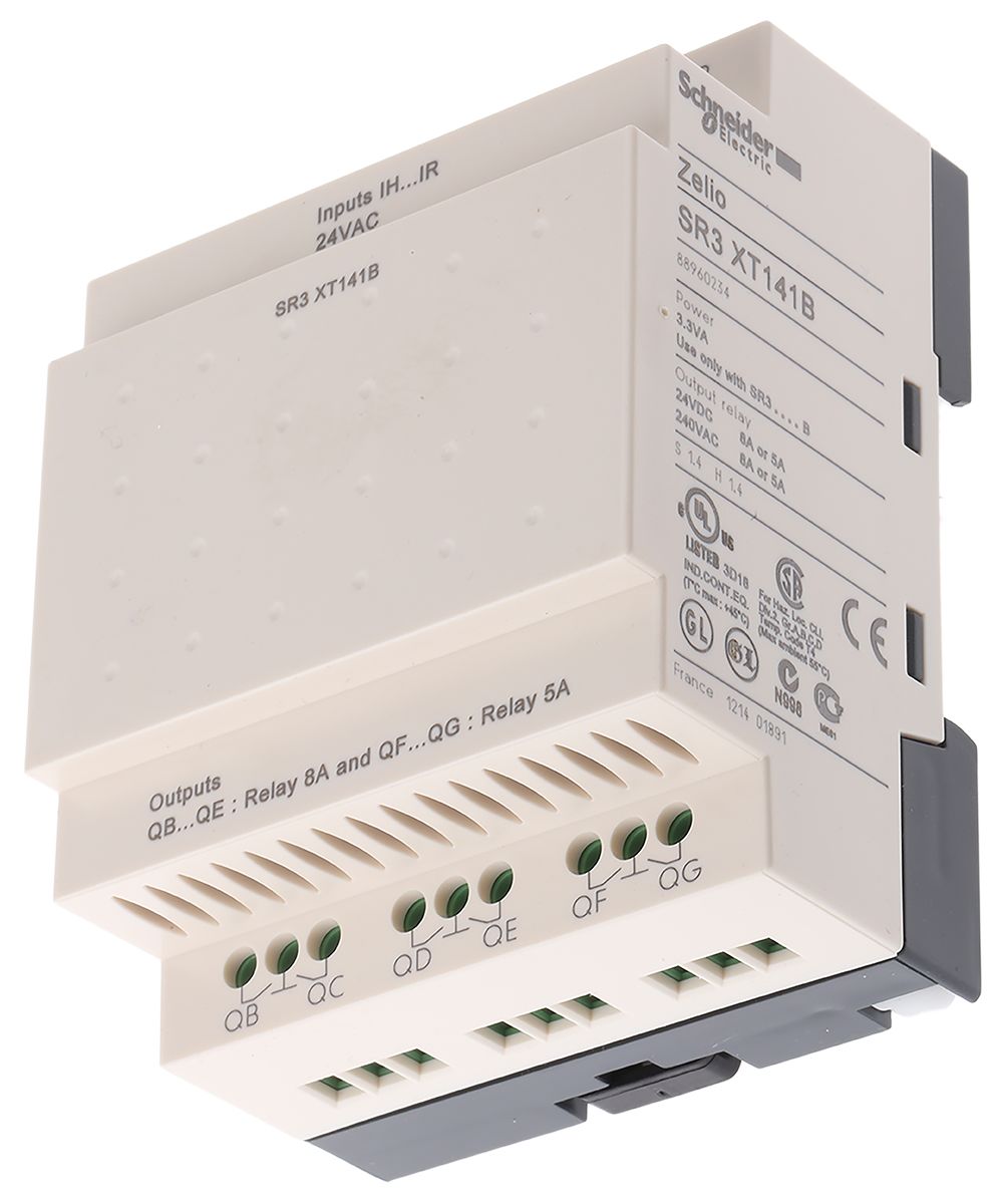 SR3XT141B Schneider Electric Zelio Logic I O Module 8 Inputs 6