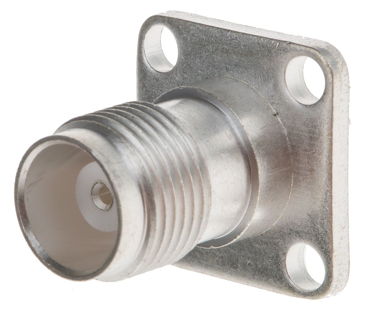 Conector coaxial RS PRO Hembra Recta Impedancia 50Ω Montaje pasante