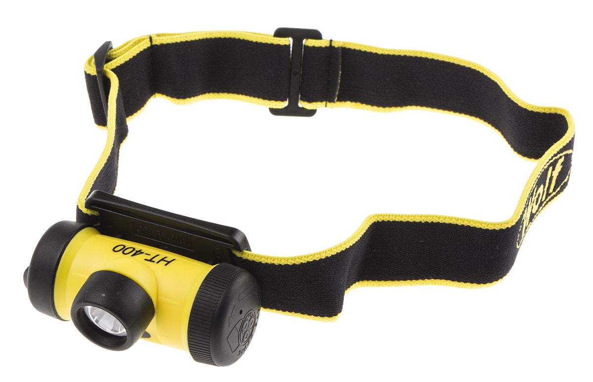 Wolf Safety HT 400 ATEX IECEx LED Head Torch Black 50 Lm RS