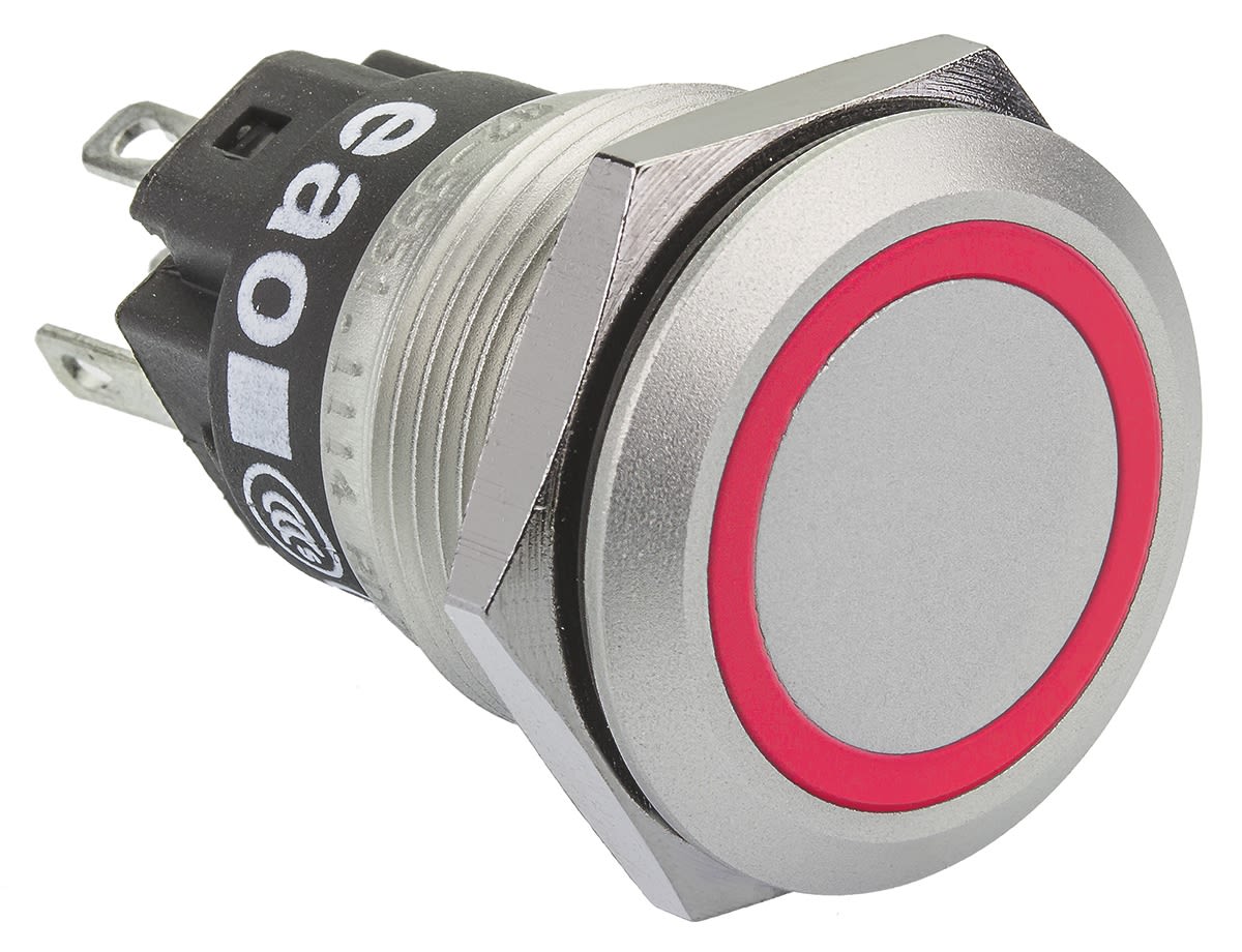 82 5551 1114 EAO 82 Series Illuminated Momentary Push Button Switch