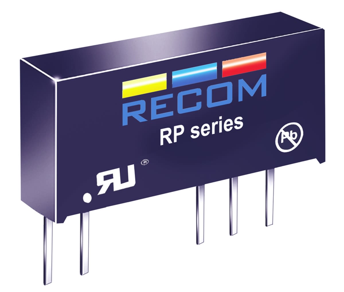 RP 2424S Recom RP DC DC Converter 24V Dc 42mA Output 21 6 26 4 V