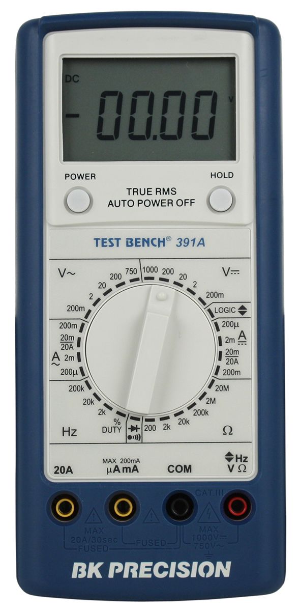 BK Precision BK391A Handheld Digital Multimeter True RMS 20A Ac Max