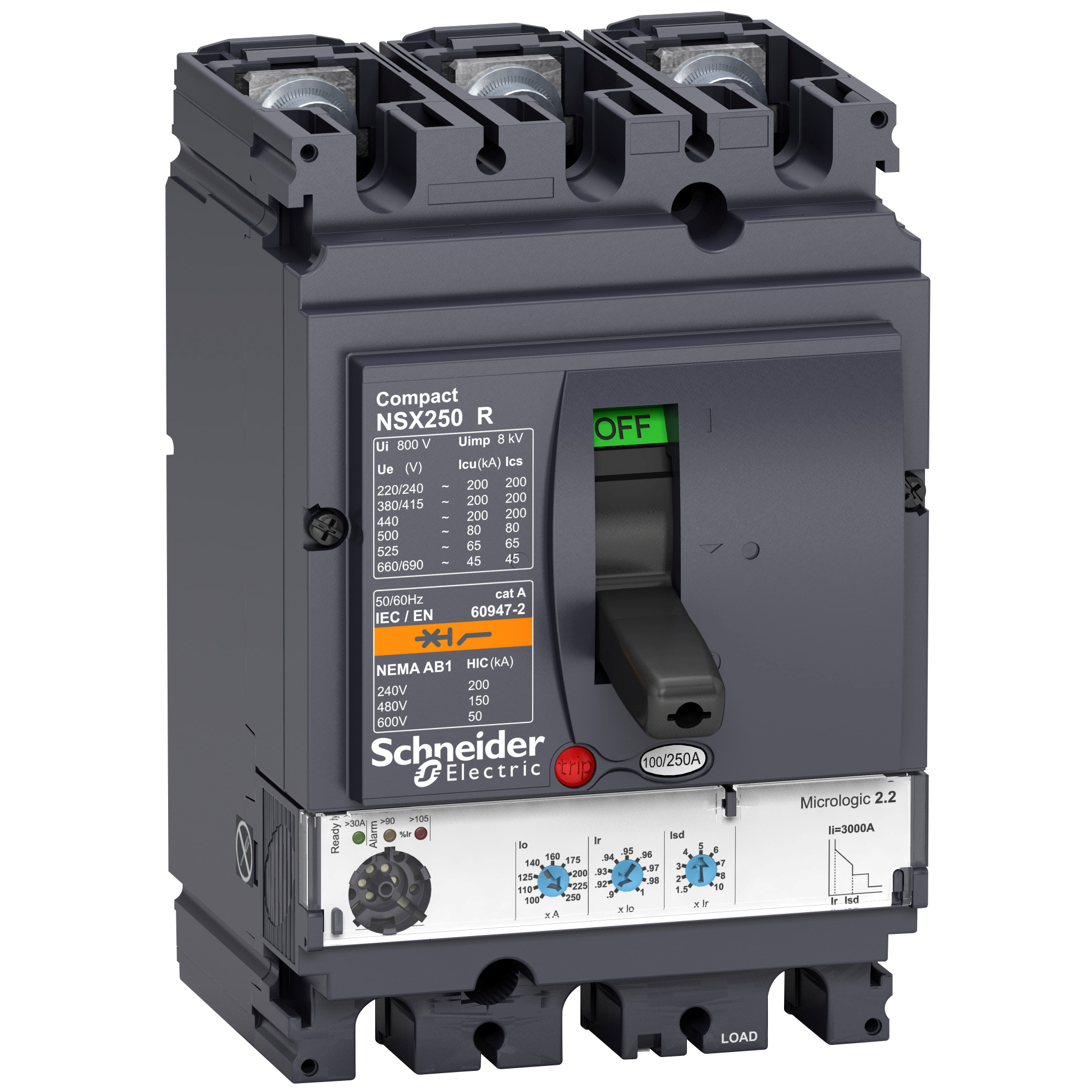 Lv Schneider Electric Compact Mccb Molded Case Circuit Breaker