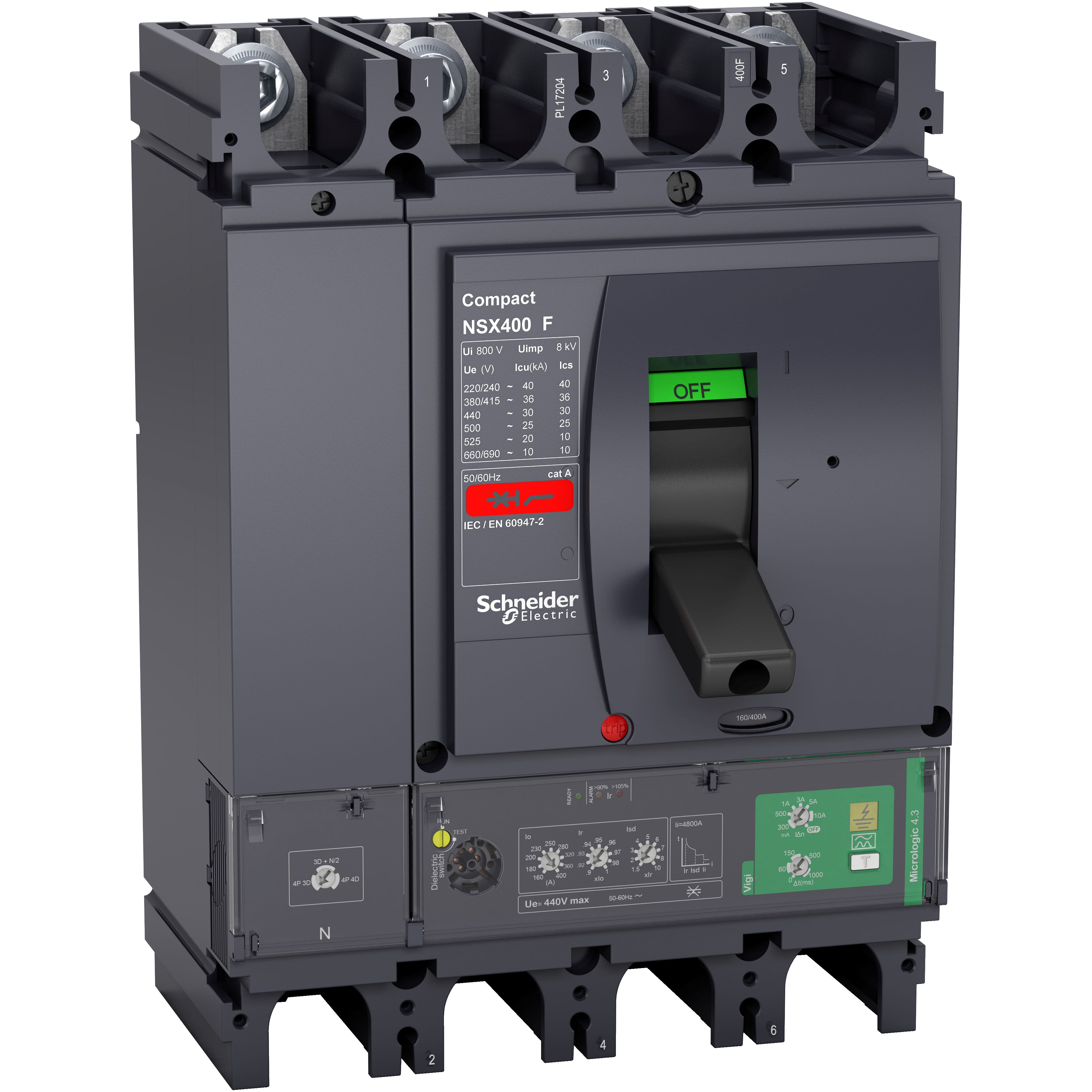 Lv Schneider Electric Compact Nsx F Leistungsschalter Mccb