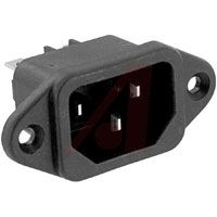 Inlet; Receptacle; 250 VAC; 15 A; UL Listed, CSA Certified and VDE Approved