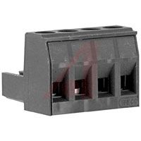Plug; Plug-In Screw; 4; 26-12; 10 A (CSA Certified), 15 A (UL Recognized); Grey