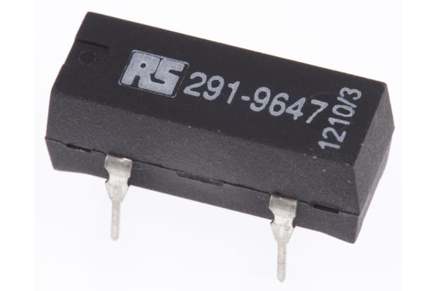 RS PRO PCB Mount Reed Relay, 24V dc Coil, SPST, 300V dc Max, 0.5 A Max, 2150Ω