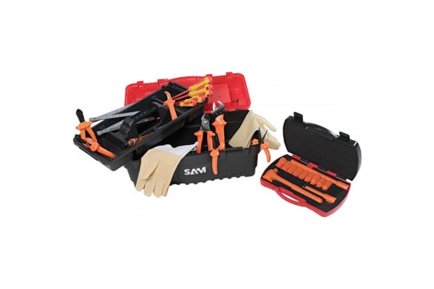SAM 36 Piece Electrician's Maintenance Kit Tool Kit with Box