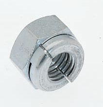 Bright Zinc Plated Steel Aerotight Lock Nut, M12