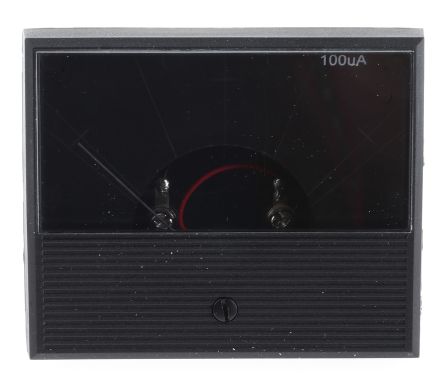Anders Electronics Analogue Panel Ammeter 100&#956;A DC, &#177;2 % Moving Coil