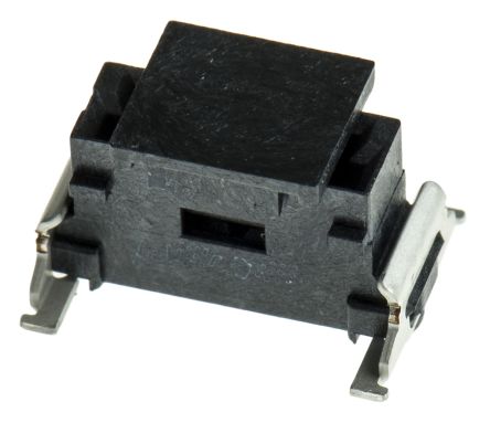 ERNI MiniBridge Series, 1.27mm Pitch 4 Way 1 Row Shrouded Straight PCB Header, Surface Mount, Solder Termination