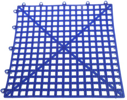 Blue PVC Textured Anti-Fatigue Mat, 300mm x 300mm x 13mm