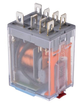 Releco DPDT Plug In Non-Latching Relay, 24V Coil, 10 A