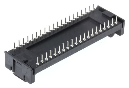 Aries Electronics 2.54mm Pitch Vertical 40 Way, Through Hole Closed Frame IC Dip Socket, 3A