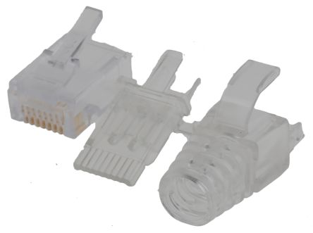 Bel-Stewart RJ45 Connector Plug, Straight, Cable Mount