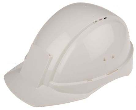 White Vented ABS Hard Hat