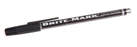 Dykem Brite-Mark Black Paint Marker, Permanent Marker