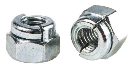 Bright Zinc Plated Steel Aerotight Lock Nut, M6