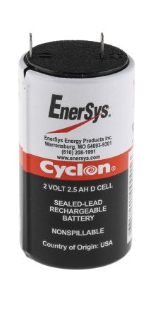 Enersys Cyclon RSACP3702 2V Lead Acid Battery, 2.5Ah