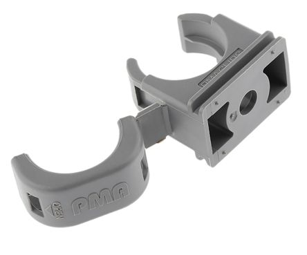 PMA Screw Grey Nylon Conduit Clip, 20mm Max. Bundle