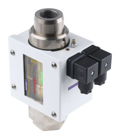 Liquid Sensor/Switch with Indicator, Metal, 10 &#8594; 110 L/min, 250 V ac