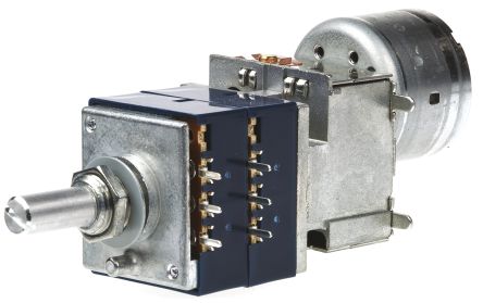 Alps RK27 Series Potentiometer with a 6 mm Dia. Shaft, 50k&#937;, &#177;20%, 0.05W, Panel Mount (Through Hole)