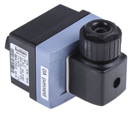 Burkert Flow Controller, Cable Plug, Frequency, NPN, 12 &#8594; 30 V dc, 8 Digit LCD
