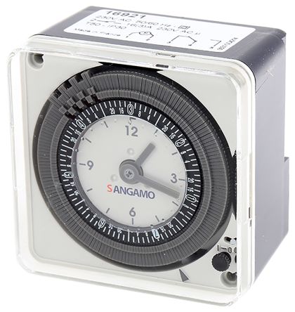 1 Channel Analogue Surface Mount Timer Switch, Measures Hours, 230 V ac, SPDT