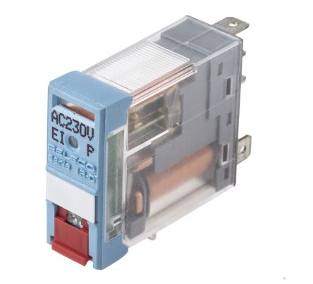 Releco SPDT PCB Mount Non-Latching Relay, 230V ac Coil, 6 A