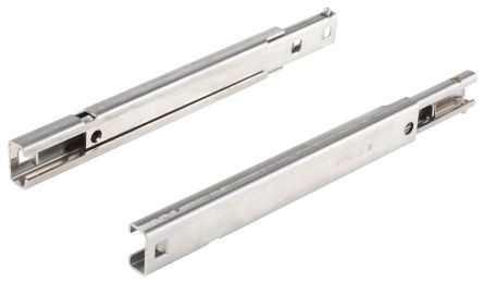 Pinet Stainless Steel Raw Drawer Slide, 175mm Closed Length, 50kg Load