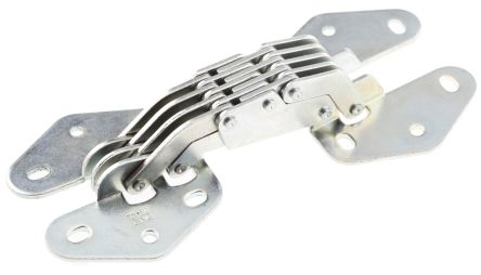 Pinet Zinc Plated Steel Concealed Hinge Left, Right-Handed, 58.6mm x 126.5mm x 3.6mm