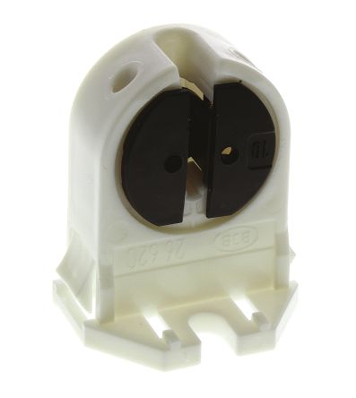 BJB 120 W 2 pin PC, G5 Base, Fluorescent Lampholder T5 Screw Mount Snap-Fit Fixing Push-Wire