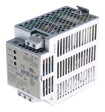 Switch Mode DIN Rail Panel Mount Power Supply, 120W, 24V dc/ 5A