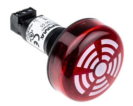 150 Buzzer Beacon, Red LED, 24 V dc