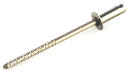 Plain Stainless Steel Blind Rivet, 3.2mm diameter, 3.2 &#8594; 4.8 mm Thickness