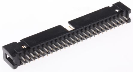 3M 2500 Series, 2.54mm Pitch 50 Way 2 Row Shrouded Straight PCB Header, Through Hole, Solder Termination