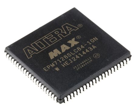 Altera EPM7128SLC84-10N, Complex Programmable Logic Device CPLD MAX 7000S EEPROM 128 Cells, 68 I/O, 8 Labs, ISP,