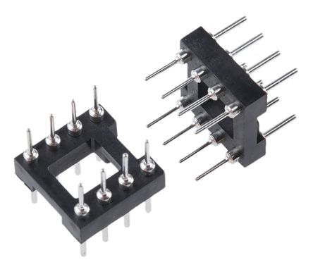 E-TEC 2.54mm Pitch 8 Way,Through Hole Mount PCB Header, Tin Plated Contacts