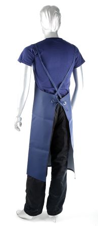Blue 42in Chemical Repellent, Food Safe PVC Apron