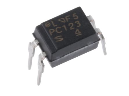 Sharp PC123X1YSZ0F DC Input Transistor Output Optocoupler, Through Hole, 4-Pin PDIP