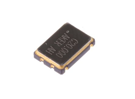 S75005-20.000-X-15, Crystal Oscillator, 20 MHz, &#177;50ppm HCMOS 15pF, 4-Pin SMD, 7 x 5 x 1.3mm