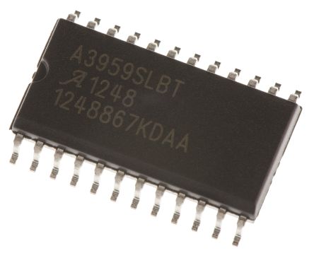 Allegro Microsystems A3959SLBTR-T Brushed DC DC Motor Driver, 50 V 3A, 24-Pin SOIC W