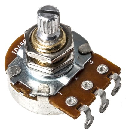 Bourns PDB241-GTR Series Audio Potentiometer with a 6 mm Dia. Shaft, 500k&#937;, &#177;20%, 0.25W, Panel Mount