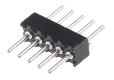 Preci-Dip 1.27mm 5 Way 1 Row Straight Through Hole Male Multiway Connector