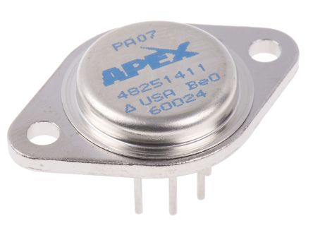 Apex PA07 High Voltage Op Amp, 1.3MHz, 8-Pin TO-3