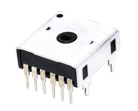 Alps 24 (Positions) Pulse Absolute Mechanical Rotary Encoder with a 3 mm Hollow Shaft (Not Indexed), Through Hole
